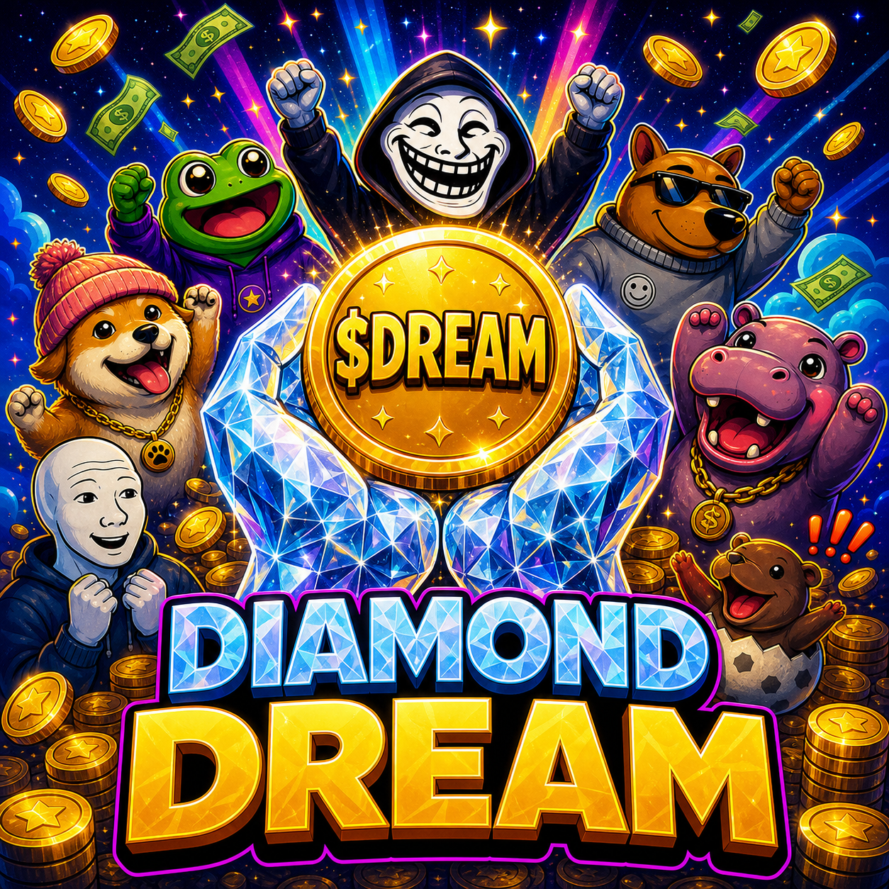 $DREAM diamond dream meme